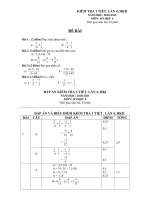 Đề kiểm tra 1 tiết môn toán Số học lớp 6 số 20