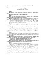 đề thi hsg môn sinh học lớp 9, đề số 14