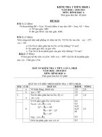 Đề kiểm tra 1 tiết môn toán Hình học lớp 6 số 10
