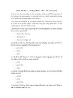 Câu hỏi trắc nghiệm hệ thống công nghệ thông tin ngành thuế