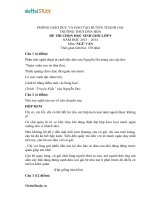 Đề thi học sinh giỏi lớp 9 môn Văn trường THCS Dân Hòa  Thanh Oai  Hà Nội năm 2014