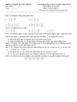 PHÒNG GD&ĐT QUẢNG TRẠCH BÀI KIỂM TRA CHẤT LƯỢNG HỌC KỲ II toán 6