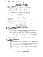 Đề thi thử Đại học môn Toán kèm hướng dẫn giải số 32