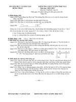 ĐỀ THI THỬ HKI MÔN VẬT LÝ 10