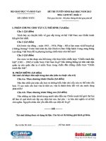 Đề thi lịch sử lớp 12 - sưu tầm đề và đáp án thi sử tham khảo (6)