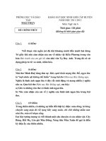 đề thi học sinh giỏi ngữ văn 6, đề tham khảo số 6