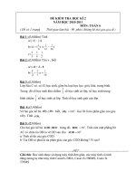 Đề kiểm tra học kì 2 Toán lớp 6 số 5