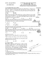 Đề thi học sinh giỏi 12 thí điểm TP Hải Phòng năm học 2006-2007 môn vật lý