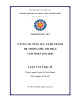 Nâng cao năng lực cạnh tranh hệ thống siêu thị Big C giai đoạn 2012-2020