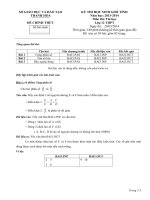 ĐỀ thi học sinh giỏi chính thức năm 2014 môn tin đề
