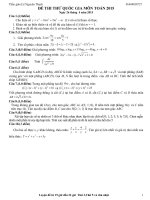 Đề thi thử THPT Quốc gia môn Toán số 87