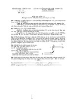 Đề + Đáp án chi tiết thi học sinh giỏi tỉnh Gia Lai (gồm chính thức và dự bị) môn vật lý (6)