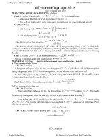 Đề thi thử đại học môn Toán lời giải chi tiết số 57