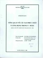 Tổng quan về cấu tạo phức chất và ứng dụng trong y   dược