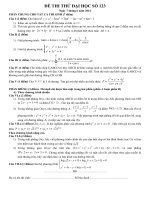 Đề luyện thi đại học môn Toán sô 123