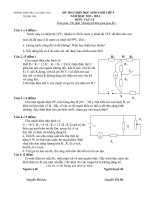 đề thi chọn hsg cấp tỉnh lớp 9 môn vật lý, đề 8