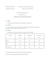 TRƯỜNG THPT BẮC SƠN ĐỀ THI HK1 ĐỊA LÝ 12