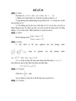 đề thi thử đh môn toán, đề luyện thi số  98
