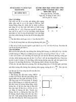 Đề thi học sinh giỏi VL12 tỉnh Hải Dương 2012-2013 môn vật lý