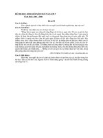 tuyển chọn học sinh giỏi văn 7, đề số 74