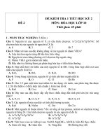 Đề kiểm tra 1 tiết HK 2 môn Hóa học 10 - Đề 2