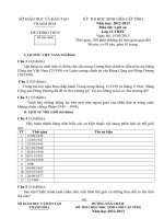 Đề thi học sinh giỏi Lịch sử lớp 12 chọn lọc số 13