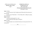 đề kiểm tra văn 6 tháng 10