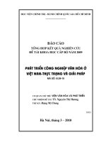 Phát triển công nghiệp văn hóa ở Việt Nam-Thực trạng và giải pháp
