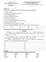 De thi chọn học sinh giỏi môn Tiếng Anh lớp  6 huyện Vũ Thư năm học 20142015