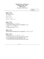 Đề kiểm tra 1 tiết môn Hình học lớp 9 số 12