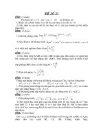 đề thi thử đh môn toán, đề luyện thi số  21