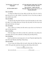 Đề thi học sinh giỏi Lịch sử lớp 12 chọn lọc số 2