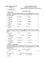 đề thi hsg tiếng anh 8