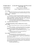 đề thi gv dạy giỏi cấp huyện môn hóa học, đề 4