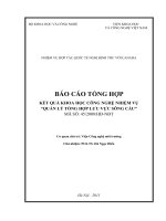 Quản lý tổng hợp lưu vực sông Cầu