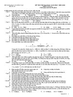Đề ôn thi đại học môn Vật lý chọn lọc số 29