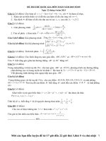 Đề thi thử THPT Quốc gia môn Toán số 85