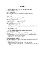 đề ôn toán lớp 11 hk2