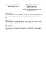 đề kiểm tra văn 8 tháng 10