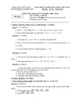 Đề kiểm tra học kì 1 Toán lớp 10 số 4