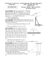 ĐỀ THI HSG LỚP 10 TỈNH HẢI DƯƠNG NĂM HỌC 2012-2013 môn vật lý