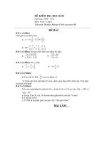 Đề kiểm tra học kì 2 Toán lớp 6 số 3