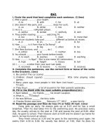 Đề tiếng anh 7 - sưu tầm đề kiểm tra, thi học sinh giỏi tham khảo bồi dưỡng (5)