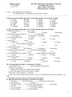 Đề tiếng anh 7 - sưu tầm đề kiểm tra, thi học sinh giỏi tham khảo bồi dưỡng (115)