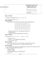 Đề kiểm tra học kì 2 môn Toán lớp 7 số 5