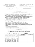 TTGDTX QUẢNG ĐIỀN ĐỀ THI HỌC KÌ 1 MÔN NGỮ VĂN LỚP 11