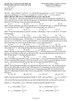 Đề thi thử đợt 2 trường THPT chuyên Lương Thế Vinh Đồng Nai môn vật lý (có đáp án)