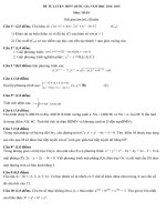 Đề tự luyện thi THPT Quốc gia môn toán số 12
