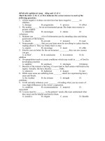 Đề thi trắc nghiệm từ vựng    tiếng anh 12 số 3