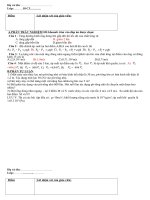 Đề kiểm tra 15 phút Vật lý 10 nâng cao